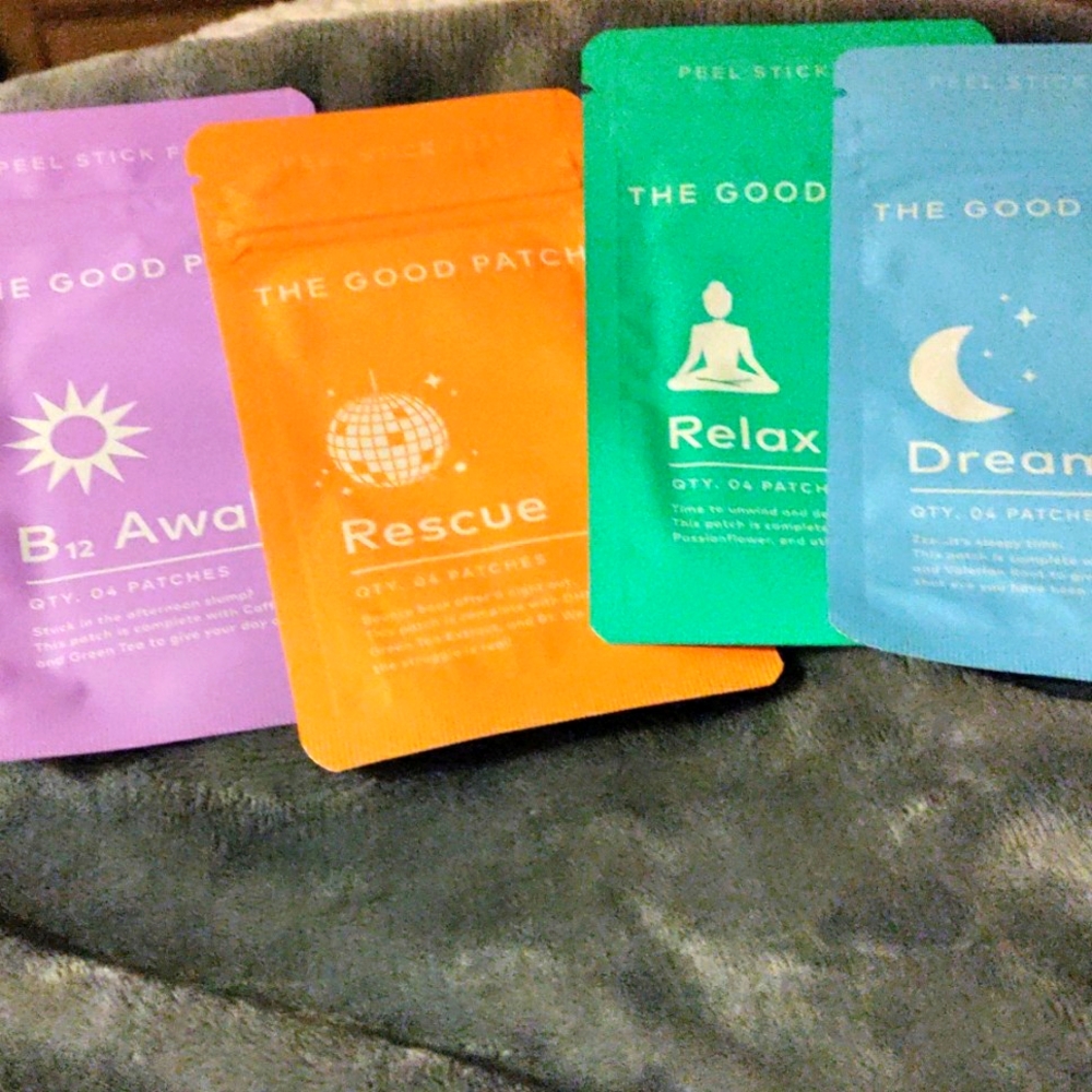 The Good Patch, The Starter Set. Includes B12 Awake, Rescue, Relax, Dream. WORKS